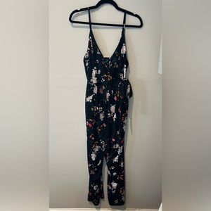 Floral Kaileigh Rica Maternity Jumpsuit Size Large